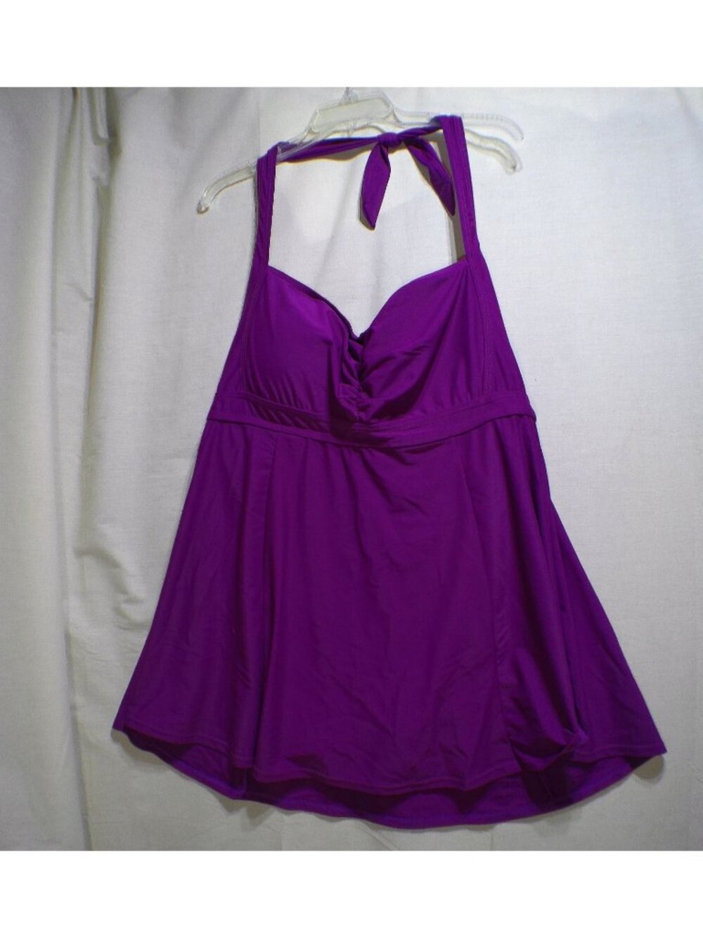 Women's Plus Swimsuit Fuschia Skirt Swimsuitsforall S4a Size 22 NWT